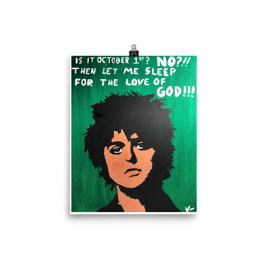 "Sleeping The Green Day Away" Print