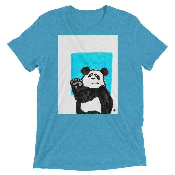 "Hello, Panda" Short sleeve t-shirt